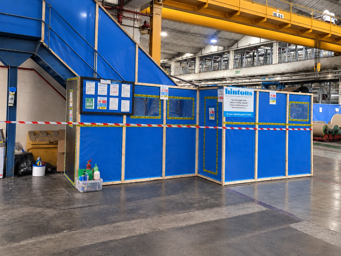 Hintons asbestos containment enclosure