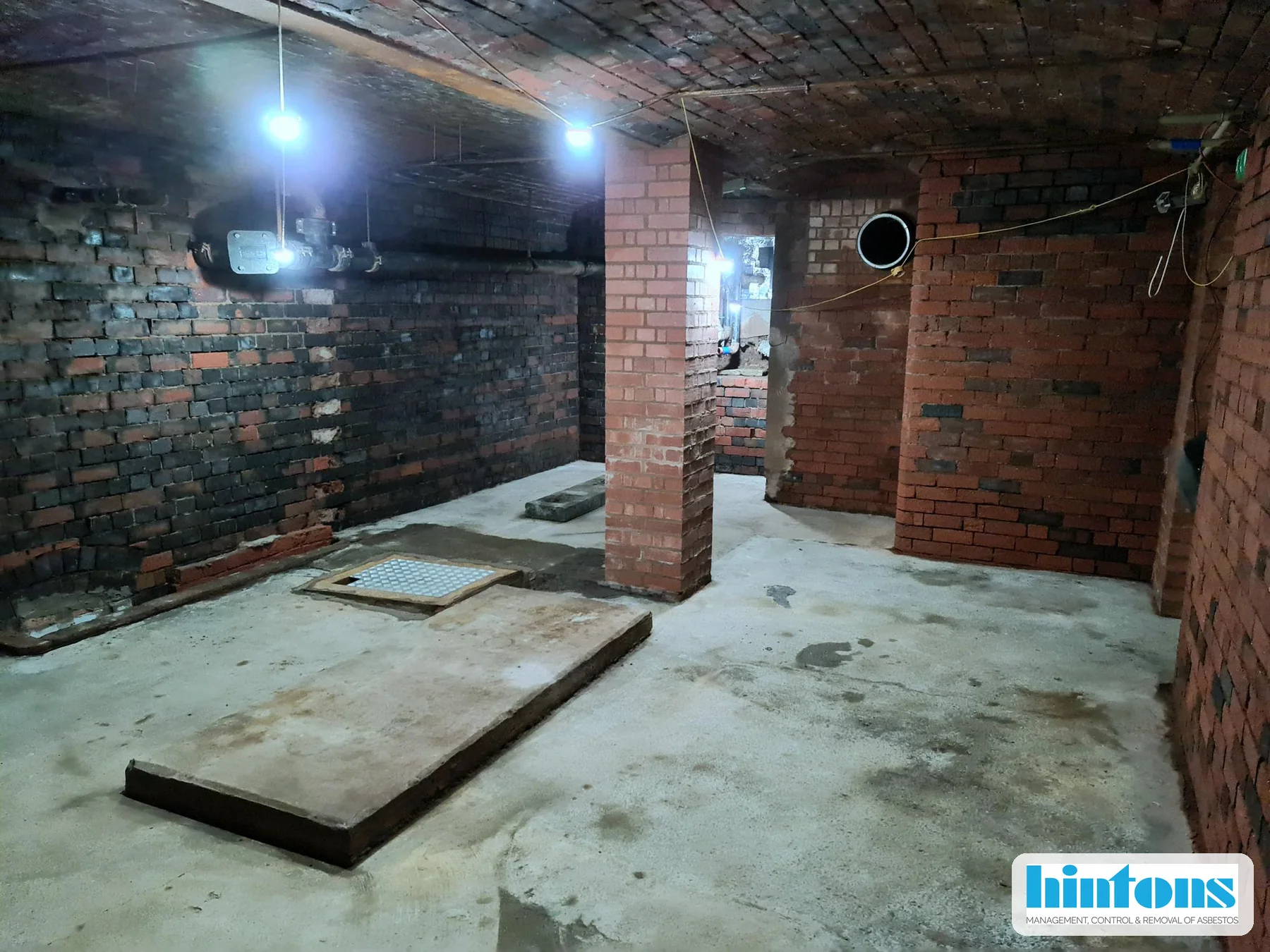 School boiler room following licensed thermal insulation residue and plant removal in Aston Birmingham